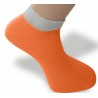 Cyklo ponožka oranžovo-bílá