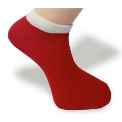 Cyklo ponožka červeno-bílá