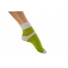 Zkrácená ponožka duo zelenobílá